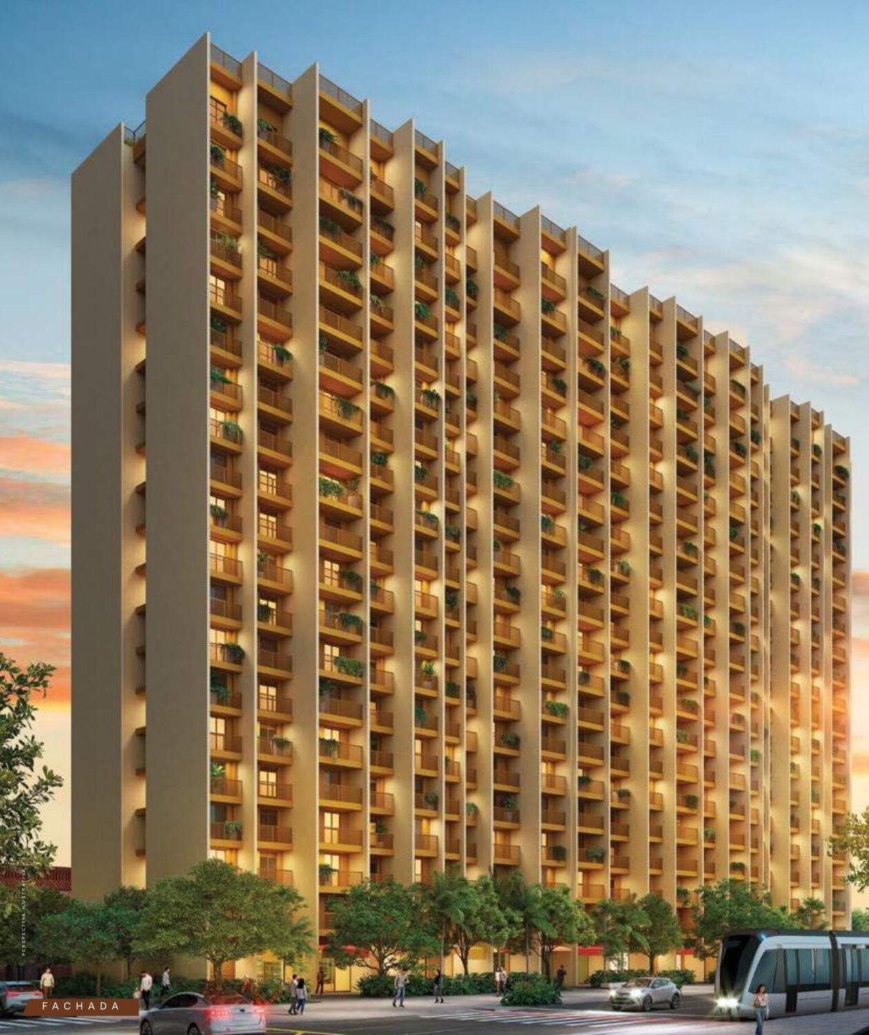 Fachada do Residencial Erê no Porto Maravilha